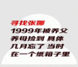 失踪人员：张娜